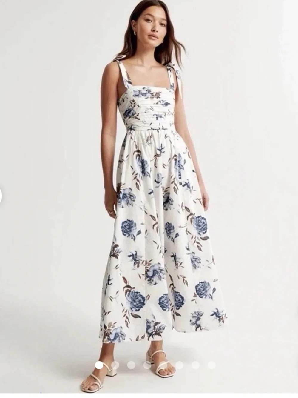 Abercrombie & Fitch Emerson Tie-Strap Maxi Dress